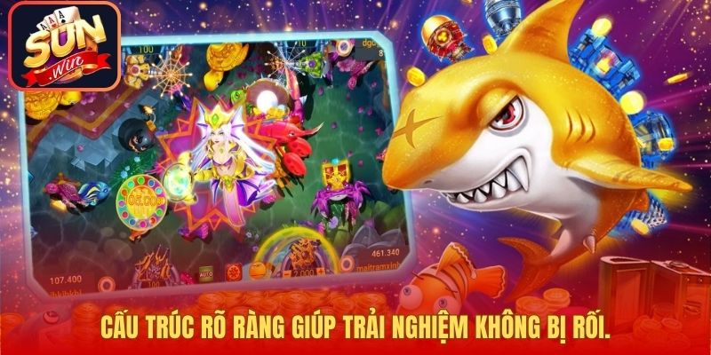 Cấu trúc rõ ràng giúp trải nghiệm không bị rối.